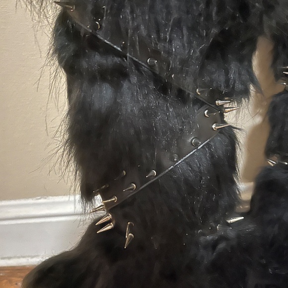 Dollskill High Studded fuax  fur Boots - Picture 2 of 2